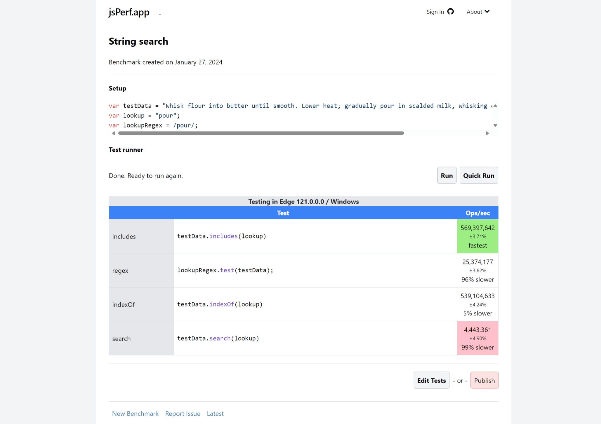 jsbenchmark.com string search